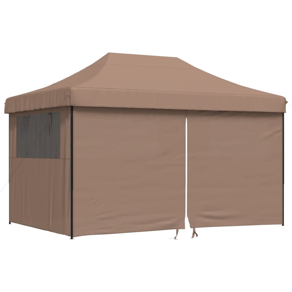 Kokkupandav peotelk (pop-up) 4 külgseinaga, 4,4 × 2,92 m, pruun