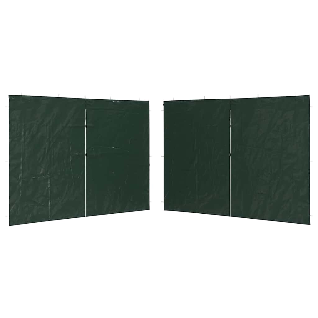 Peotelgi külgseinad lukuga, 2 tk, 3 × 1,95 m, roheline