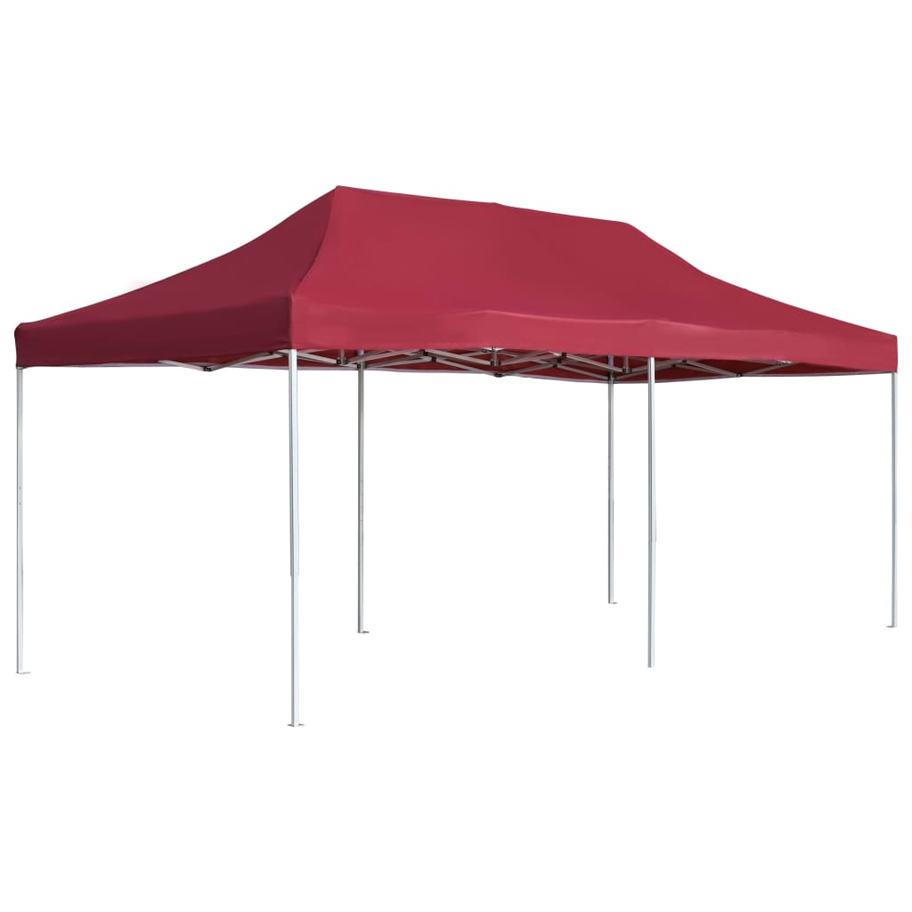 Kokkupandav peotelk (pop-up), 6 × 3 m, veinipunane