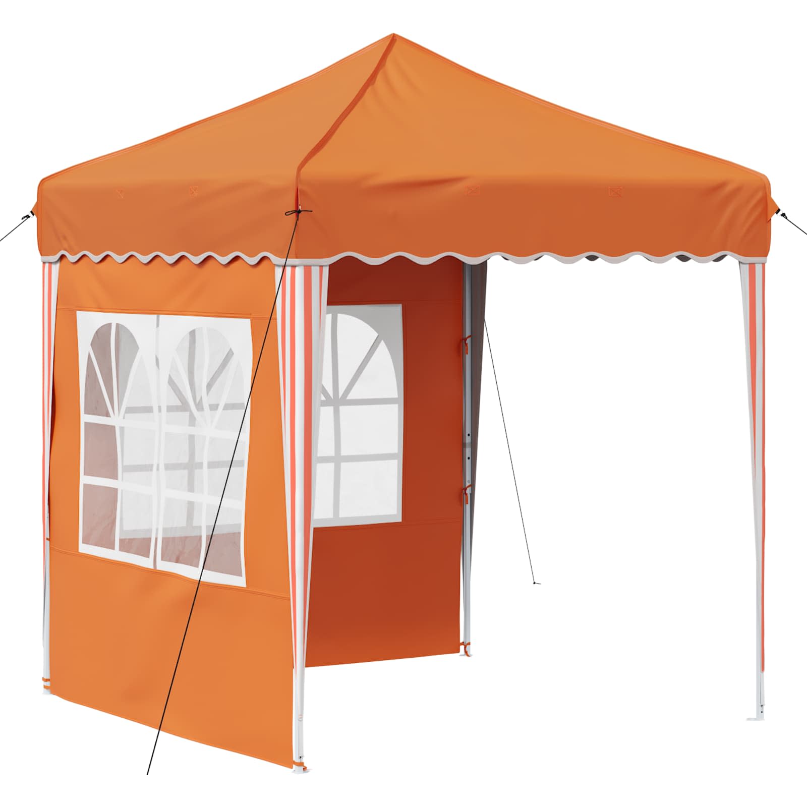 Kokkupandav peotelk (pop-up), 1,95 × 1,94 m, oranž