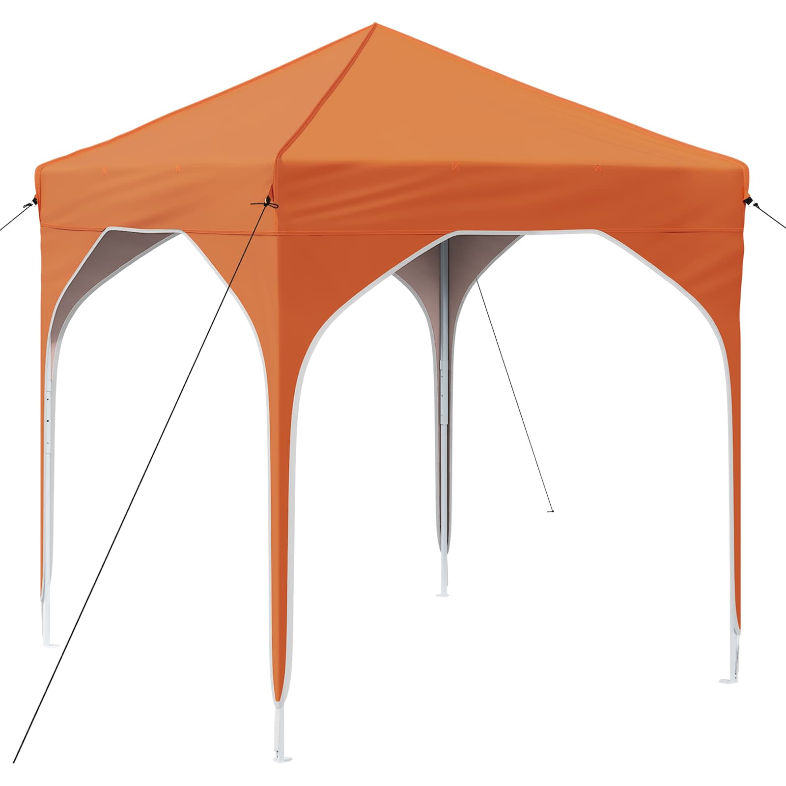 Kokkupandav peotelk (pop-up), 1,94 × 1,94 m, oranž
