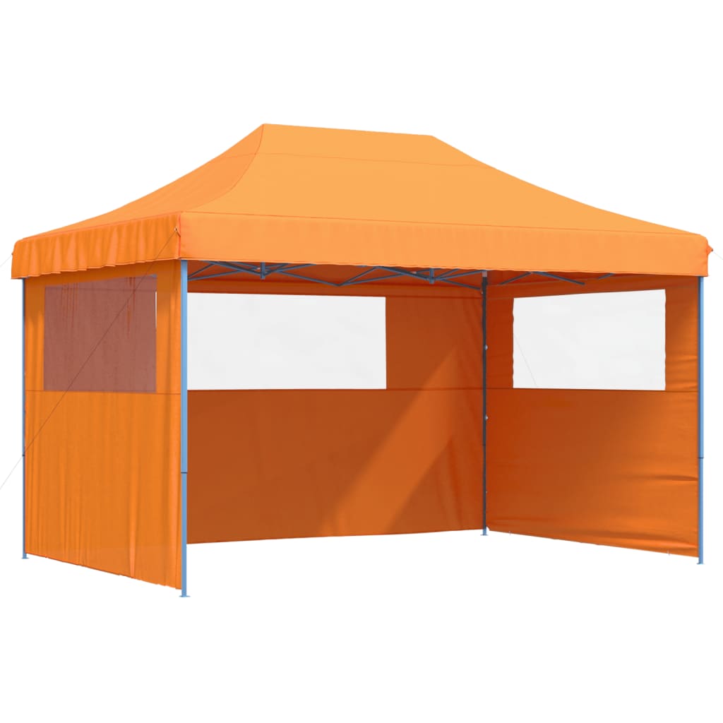 Kokkupandav peotelk (pop-up) 3 külgseinaga, 4,1 × 2,79 m, oranž