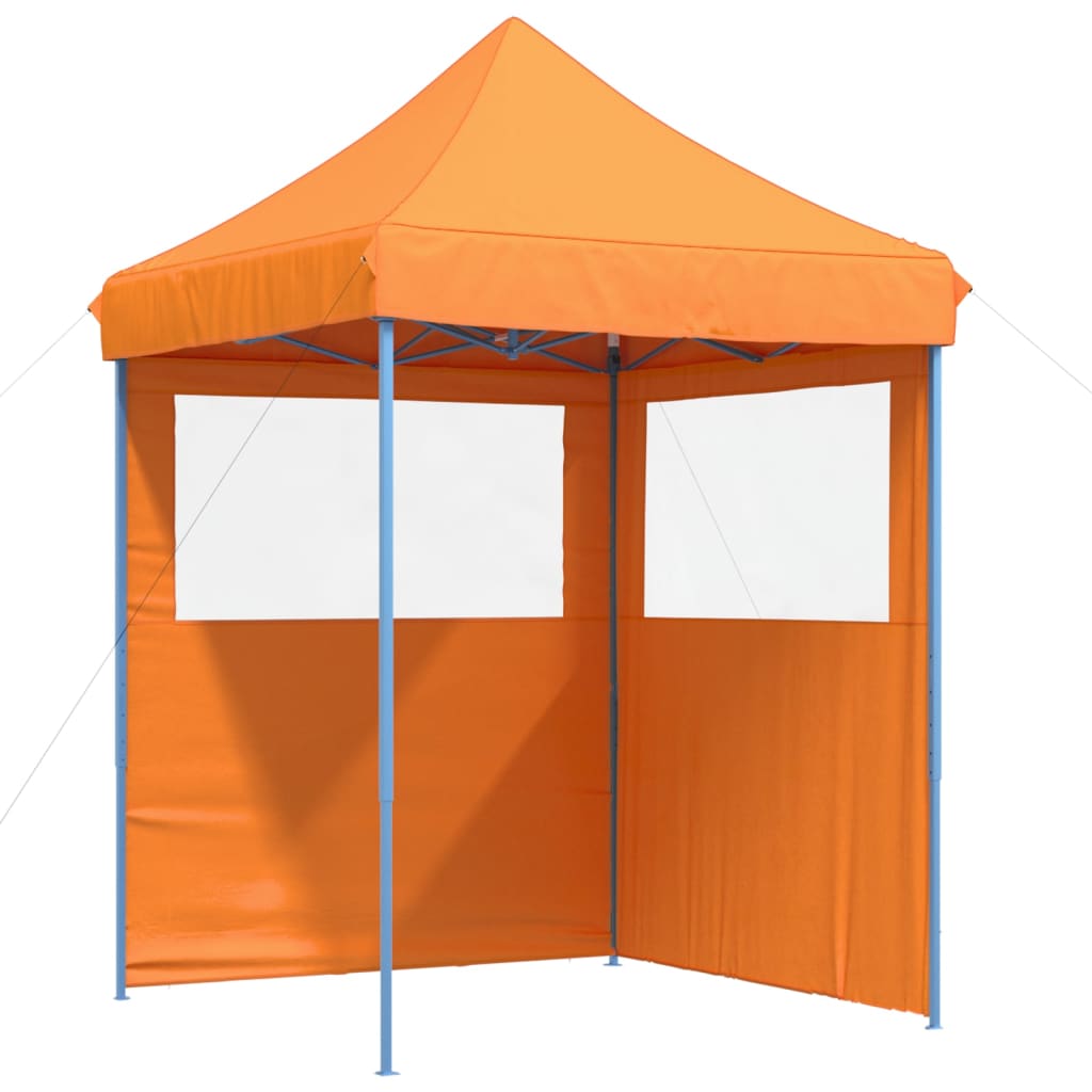 Kokkupandav peotelk (pop-up) 2 külgseinaga, 2 × 2 m, oranž