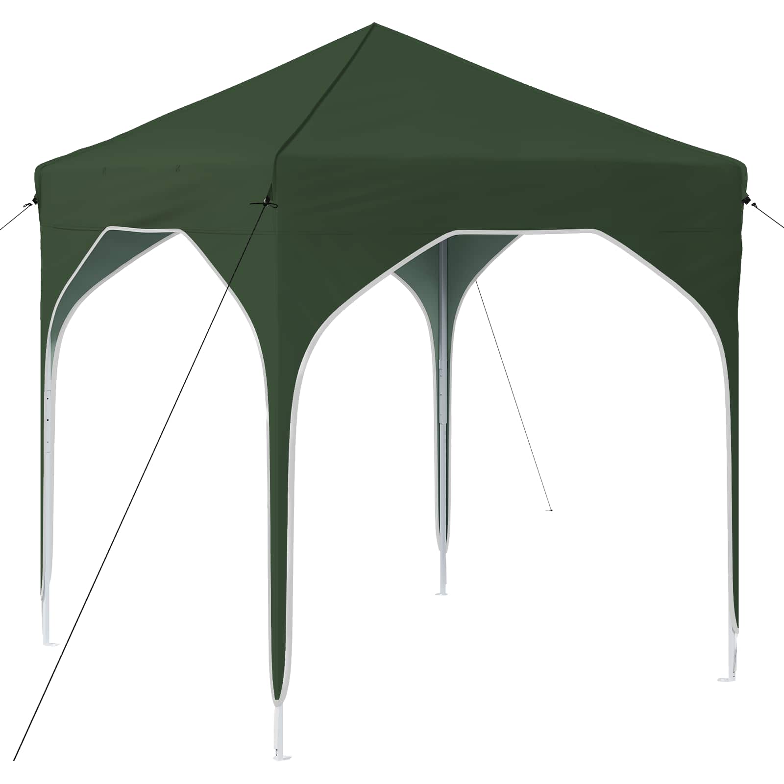 Kokkupandav peotelk (pop-up), 1,94 × 1,94 m, roheline