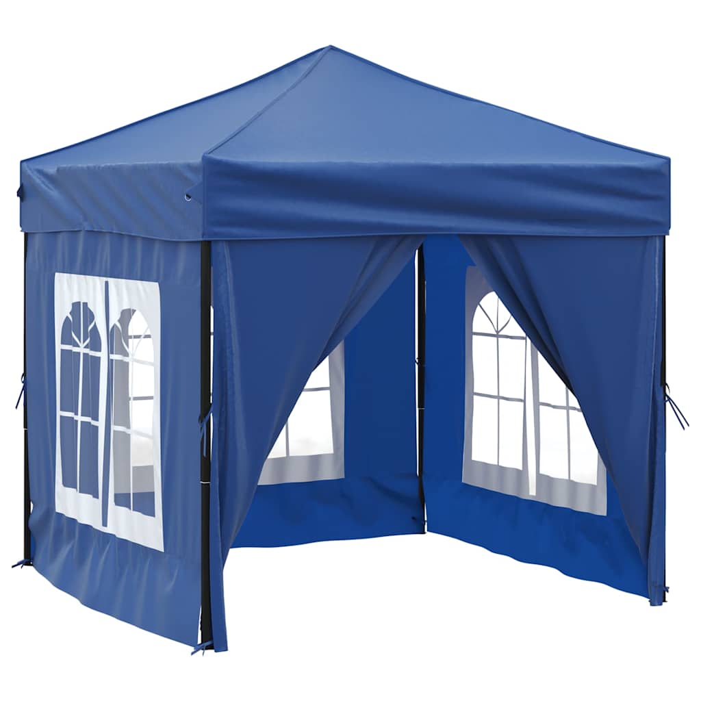 Kokkupandav peotelk (pop-up) seintega, 2 × 2 m, sinine