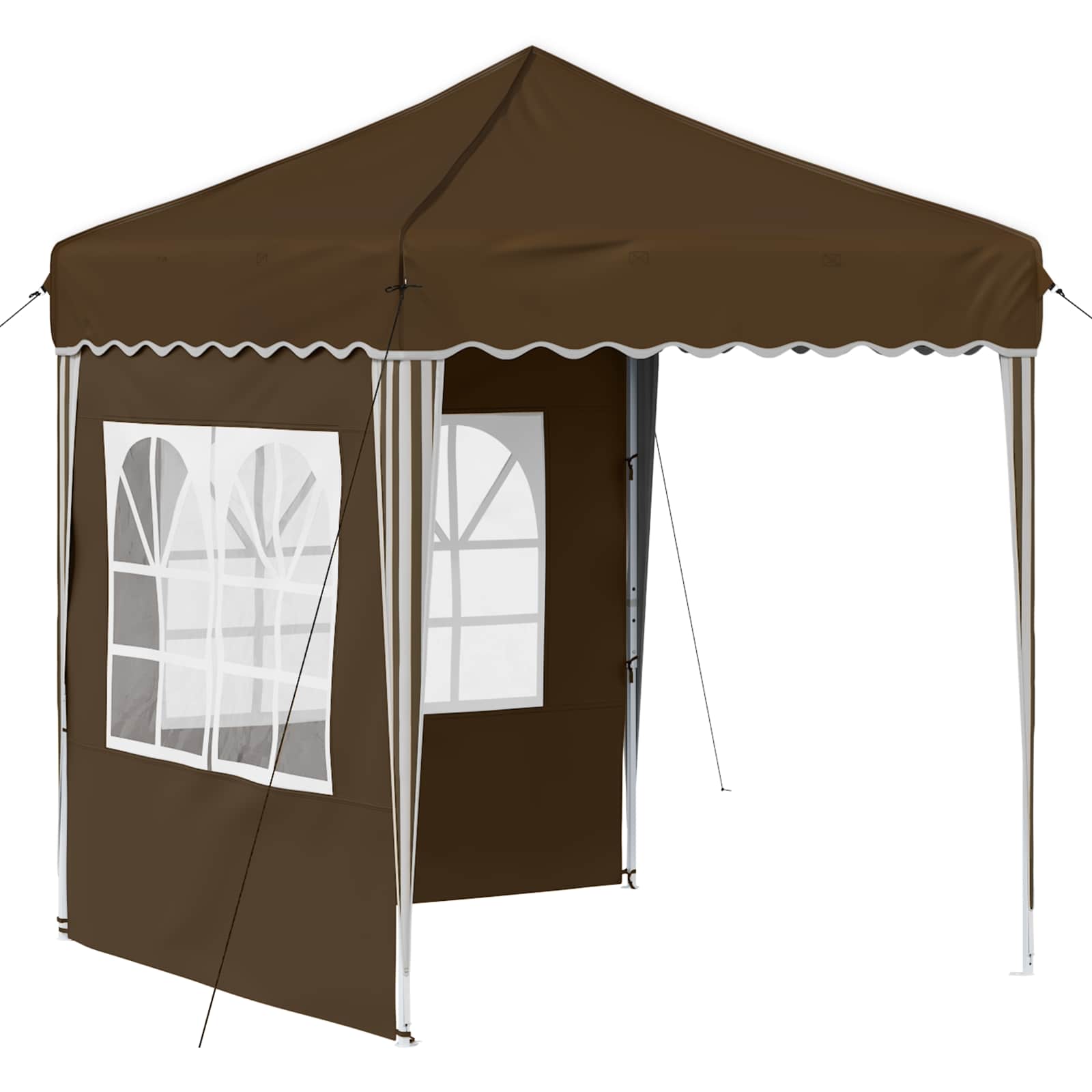 Kokkupandav peotelk (pop-up), 1,95 × 1,94 m, pruun