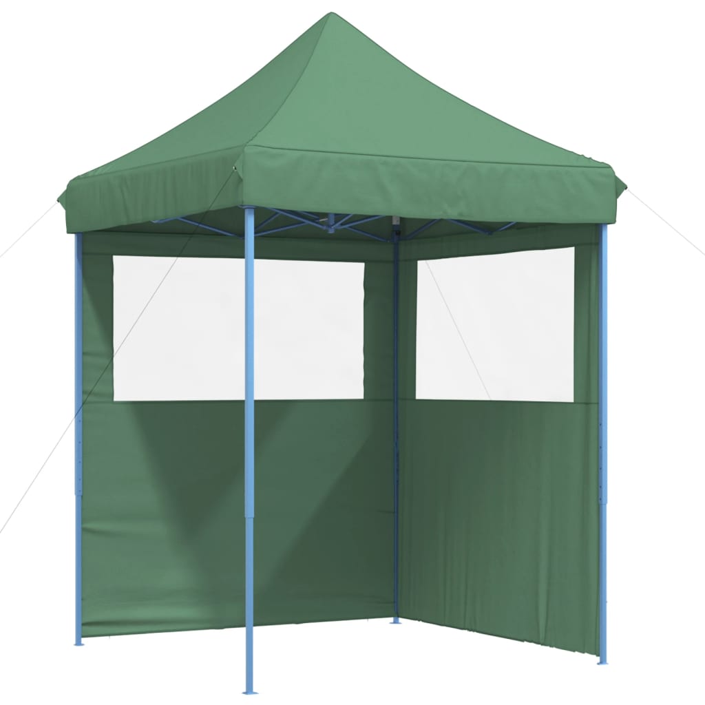 Kokkupandav peotelk (pop-up) 2 külgseinaga, 2 × 2 m, roheline