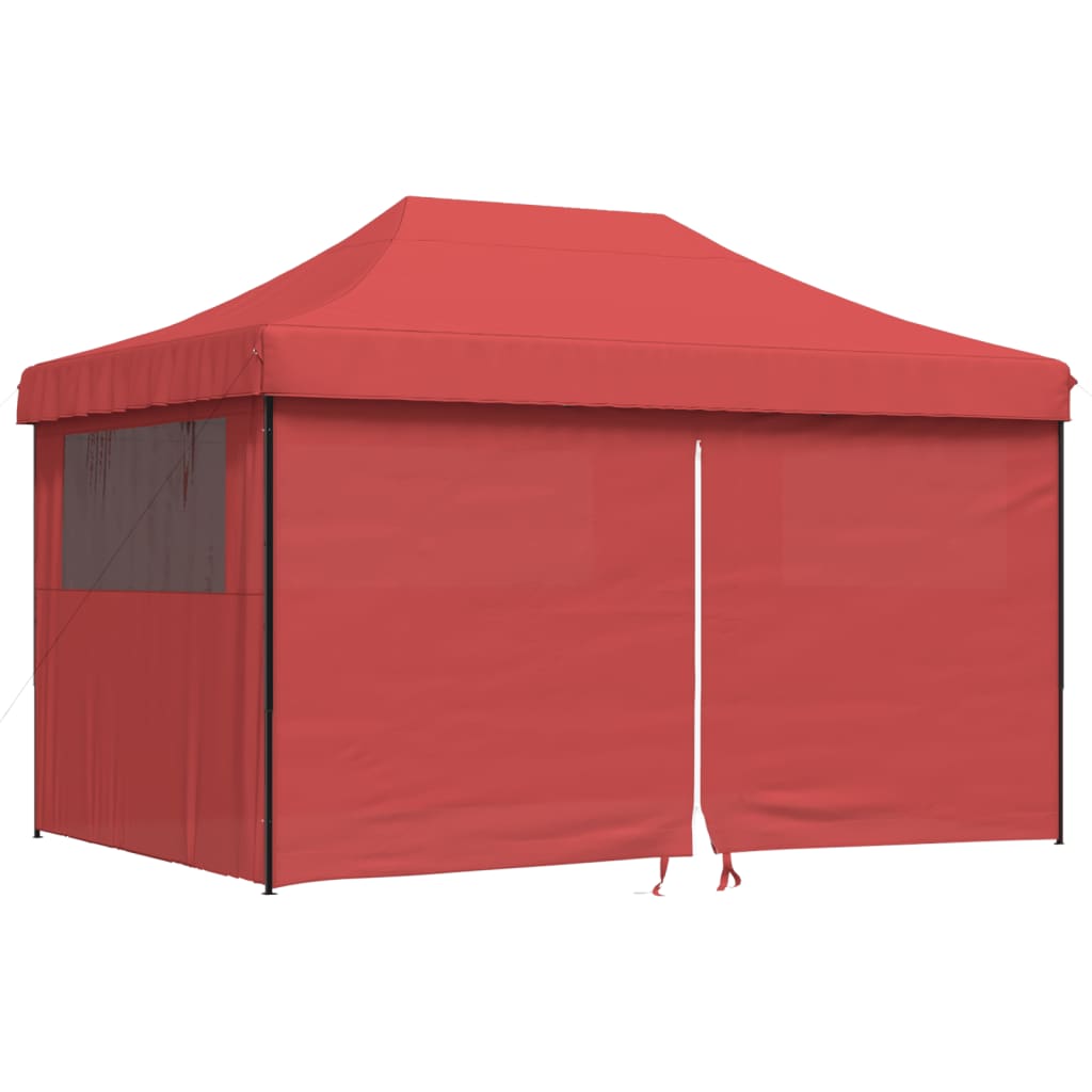 Kokkupandav peotelk (pop-up) 4 külgseinaga, 4,4 × 2,92 m, veinipunane