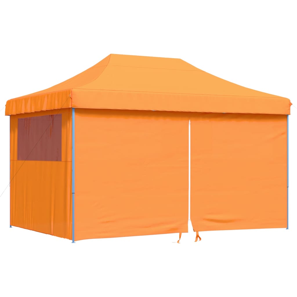 Kokkupandav peotelk (pop-up) 4 külgseinaga, 4,4 × 2,92 m, oranž