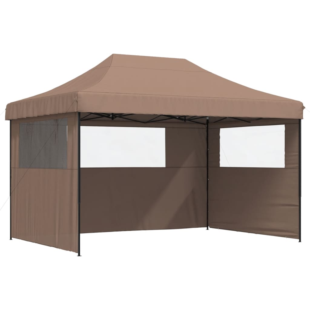 Kokkupandav peotelk (pop-up) 3 külgseinaga, 4,1 × 2,79 m, pruun