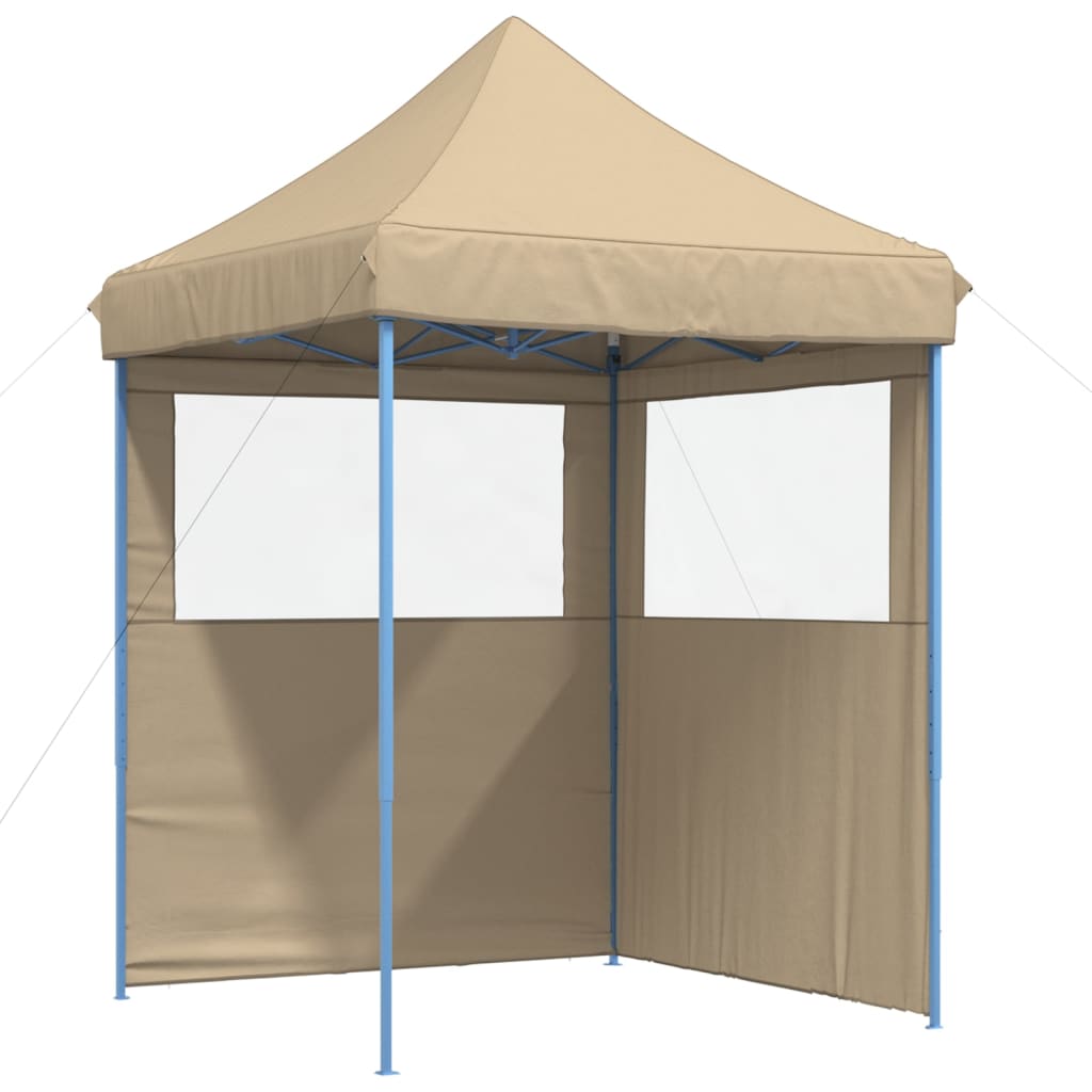 Kokkupandav peotelk (pop-up) 2 külgseinaga, 2 × 2 m, beež