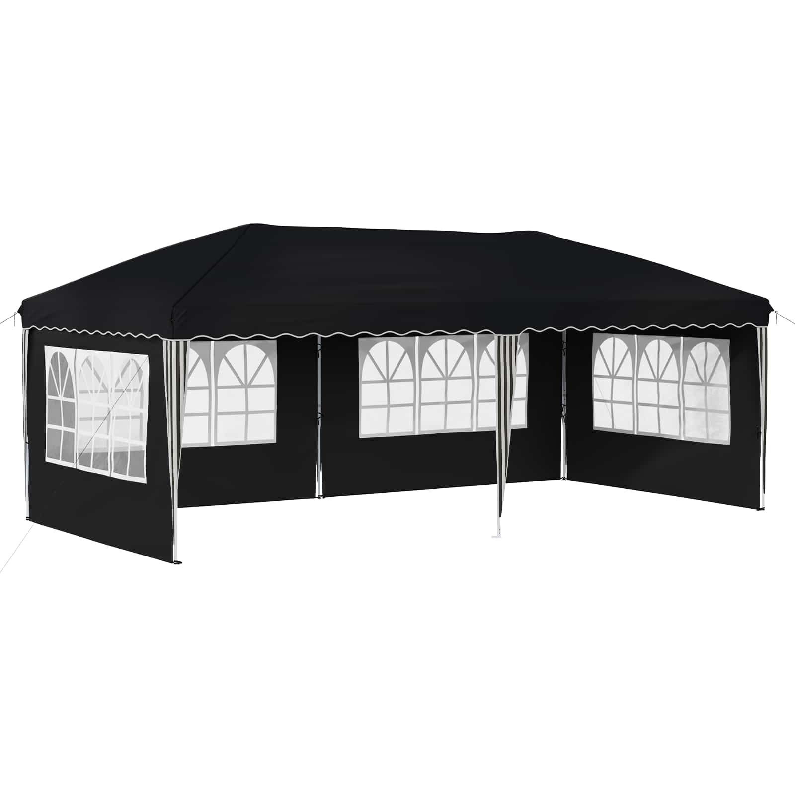 Kokkupandav peotelk (pop-up) 4 külgseinaga, 5,75 × 2,89 m, antratsiithall