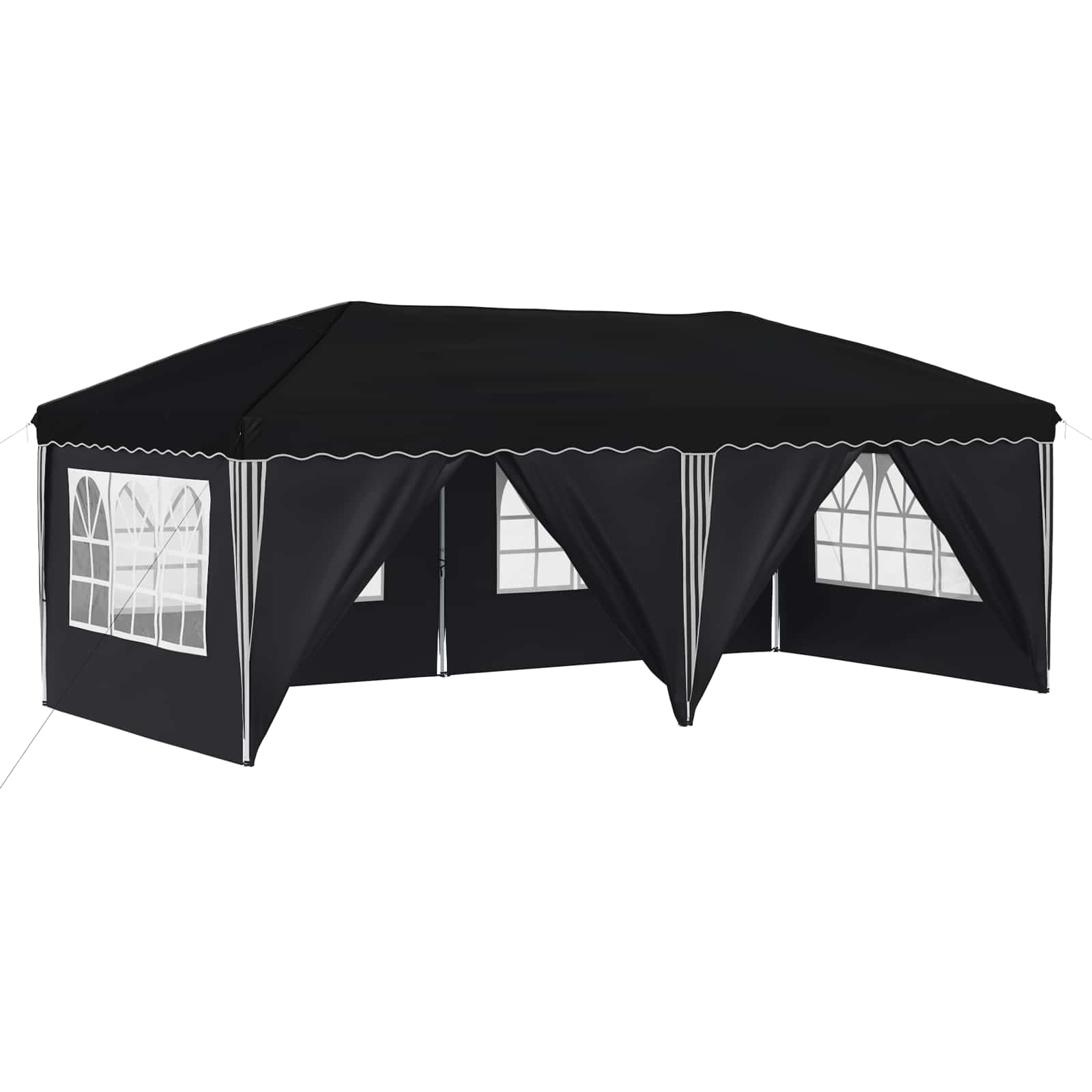 Kokkupandav peotelk (pop-up) 6 külgseinaga, 5,75 × 2,88 m, antratsiithall