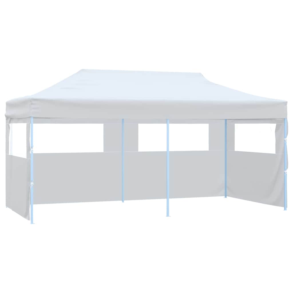 Kokkupandav peotelk (pop-up) seintega, 3 × 6 m, valge