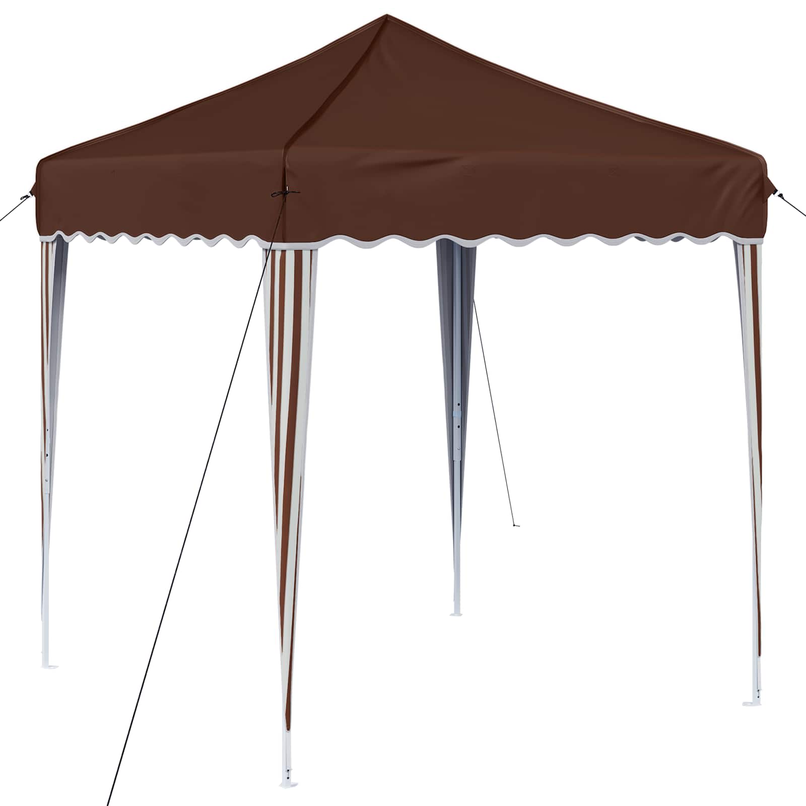 Kokkupandav peotelk (pop-up), 1,95 × 1,94 m, pruun