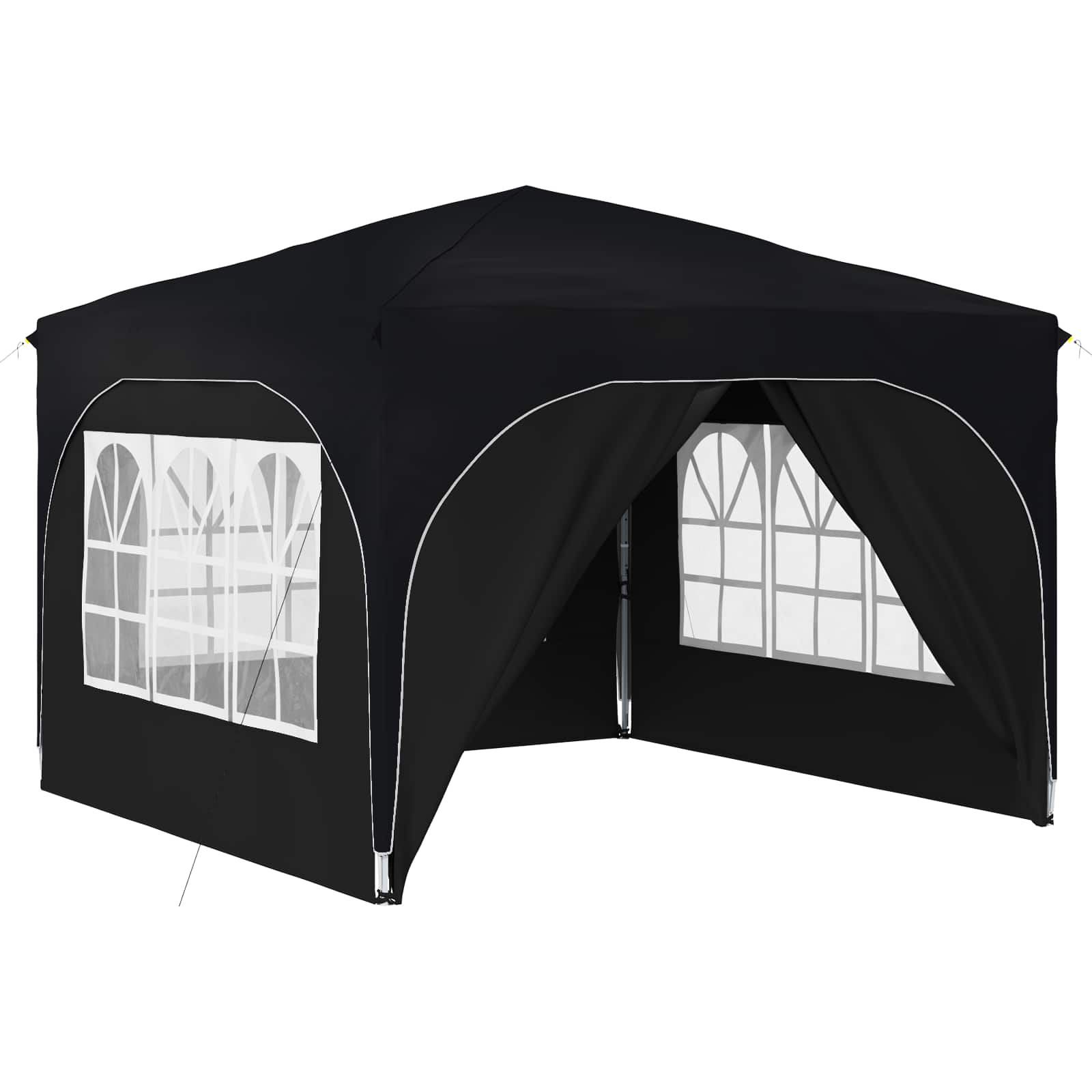Kokkupandav peotelk (pop-up) 4 külgseinaga, 2,9 × 2,9 m, antratsiithall