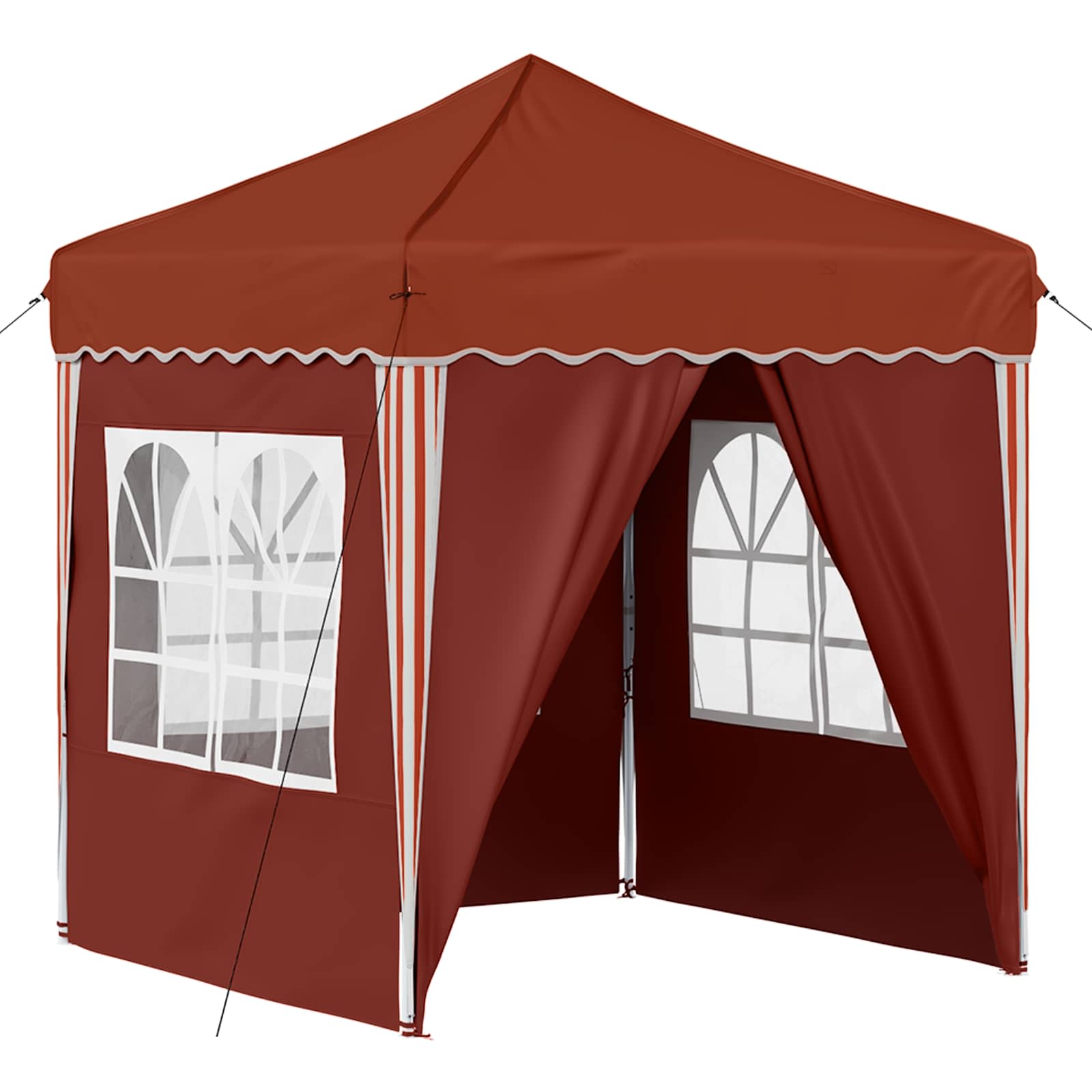 Kokkupandav peotelk (pop-up), 1,95 × 1,94 m, terrakota