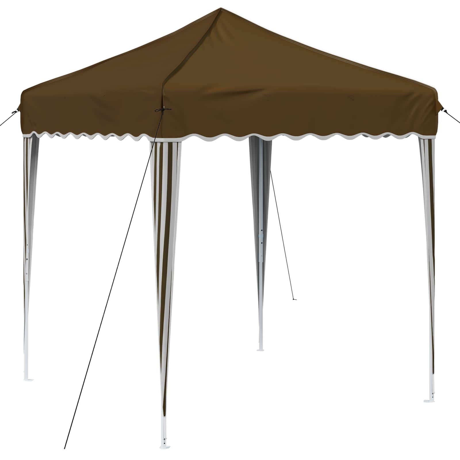 Kokkupandav peotelk (pop-up), 1,95 × 1,94 m, pruunikashall