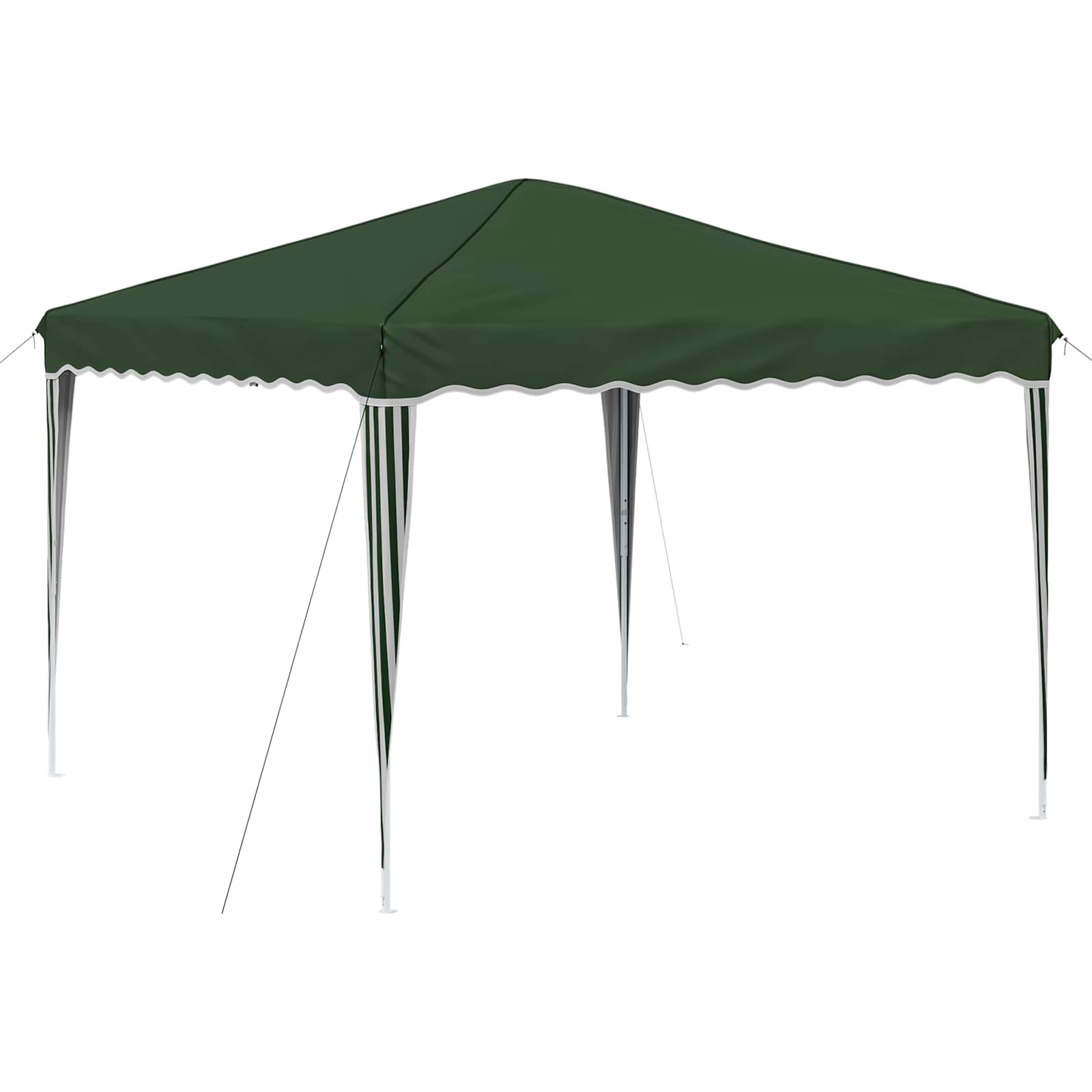 Kokkupandav peotelk (pop-up), 2,9 × 2,9 m, roheline