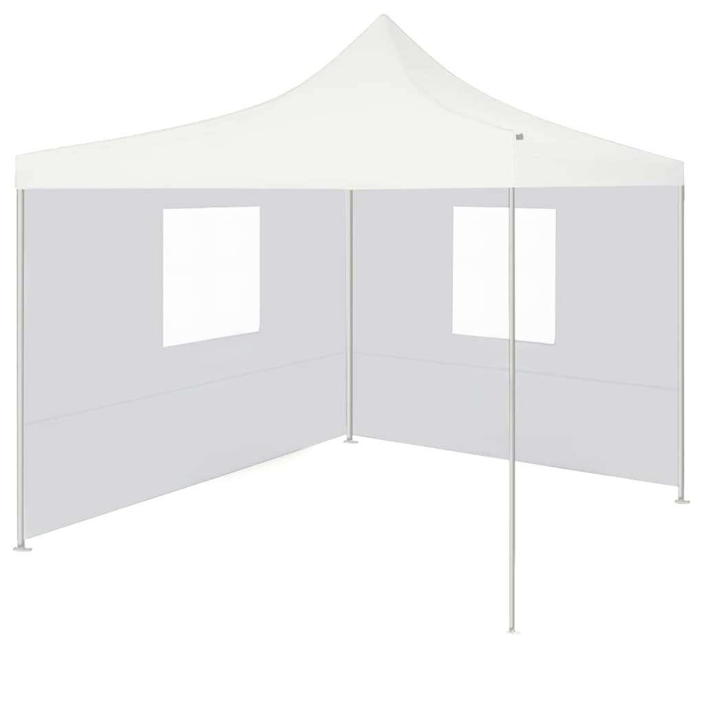 Kokkupandav peotelk (pop-up) 2 külgseinaga, 3 × 3 m, valge