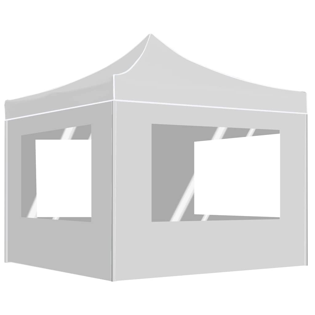 Kokkupandav peotelk (pop-up) seintega, 2 × 2 m, valge