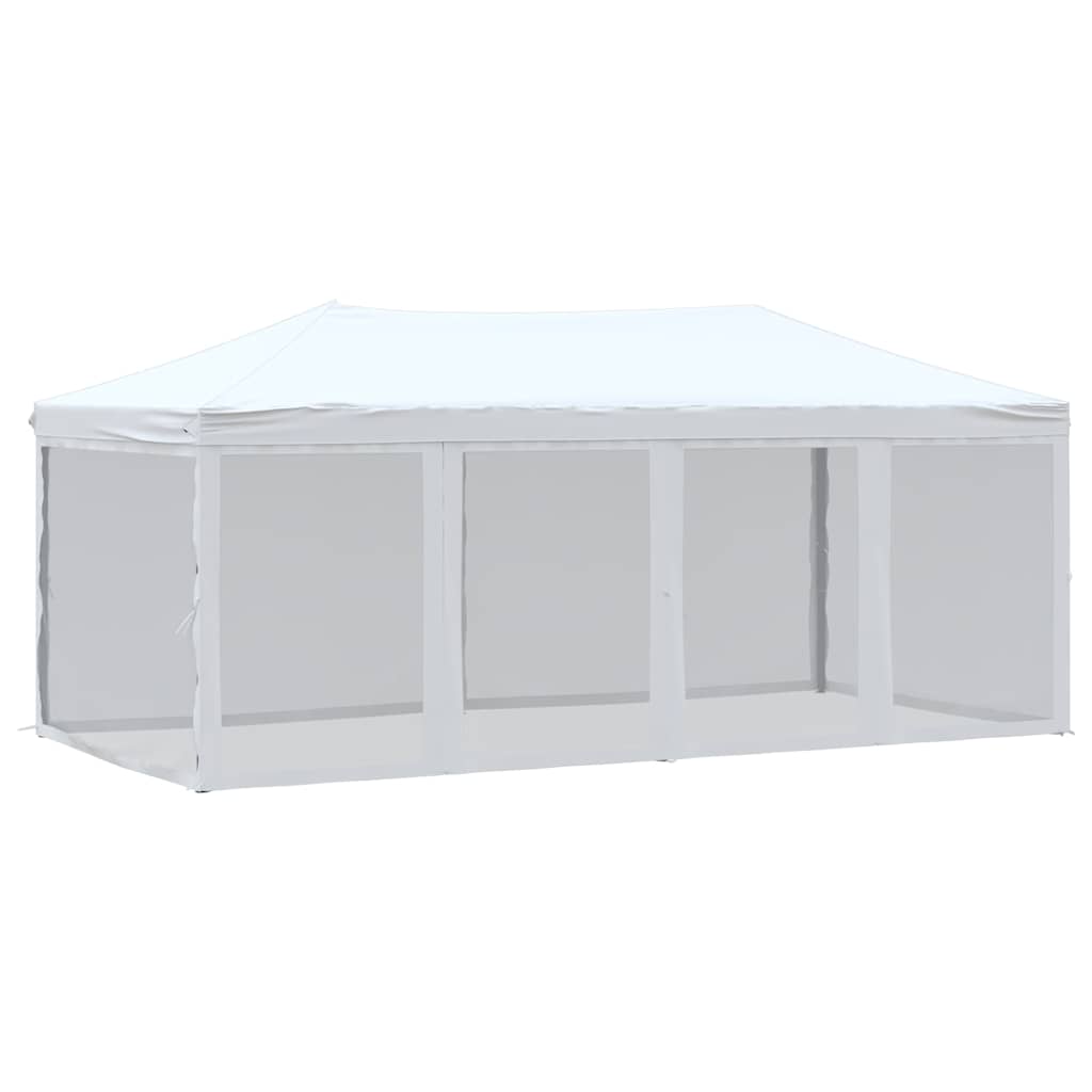 Kokkupandav peotelk (pop-up) seintega, 3 × 6 m, valge